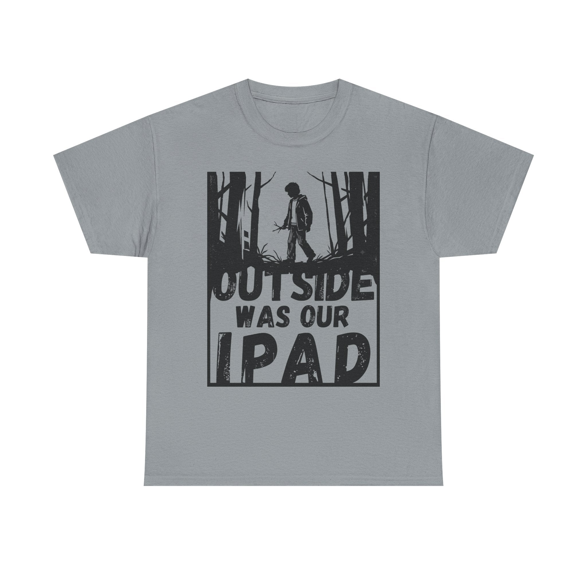 Outside Was Our Ipad - Heavy Cotton T-Shirt