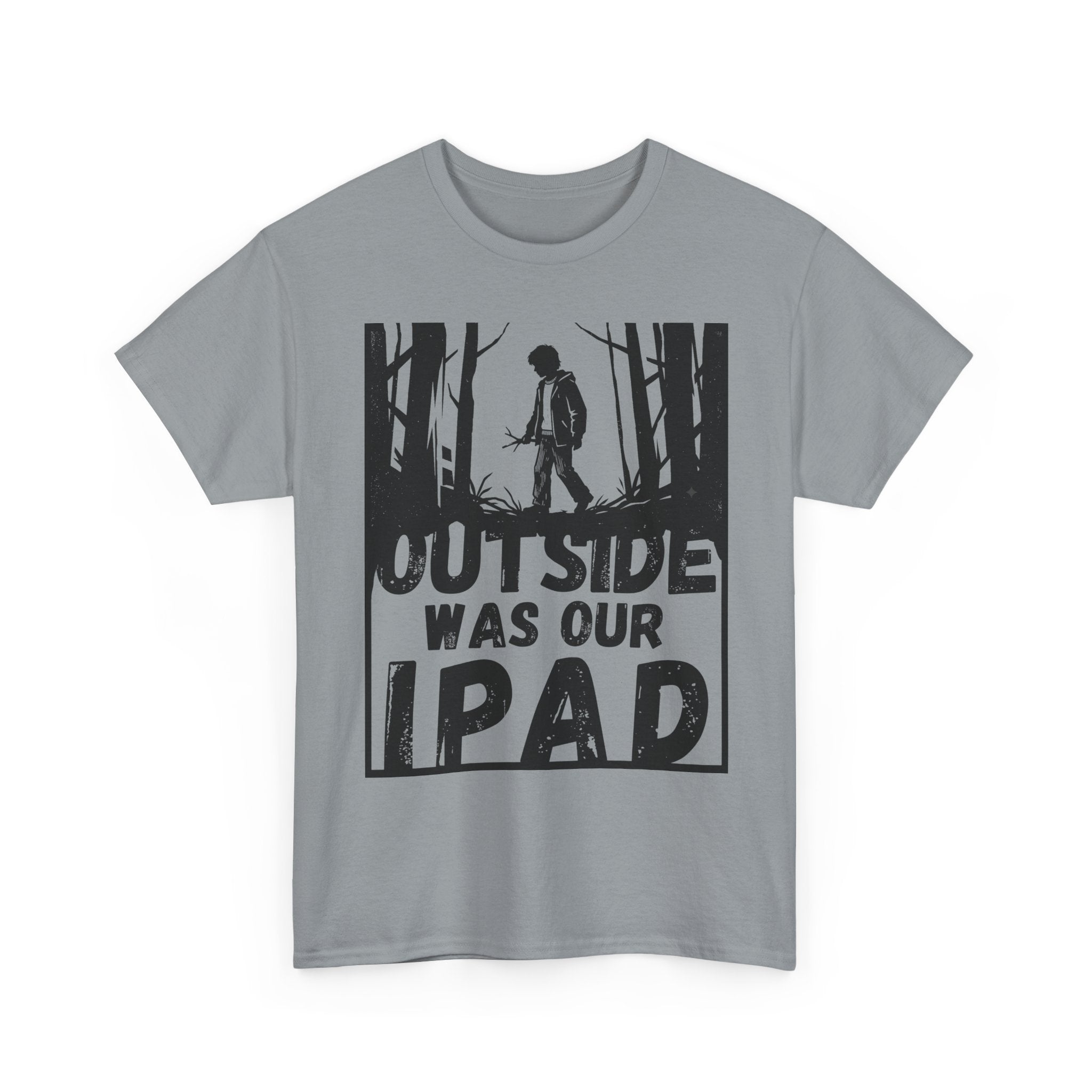 Outside Was Our Ipad - Heavy Cotton T-Shirt