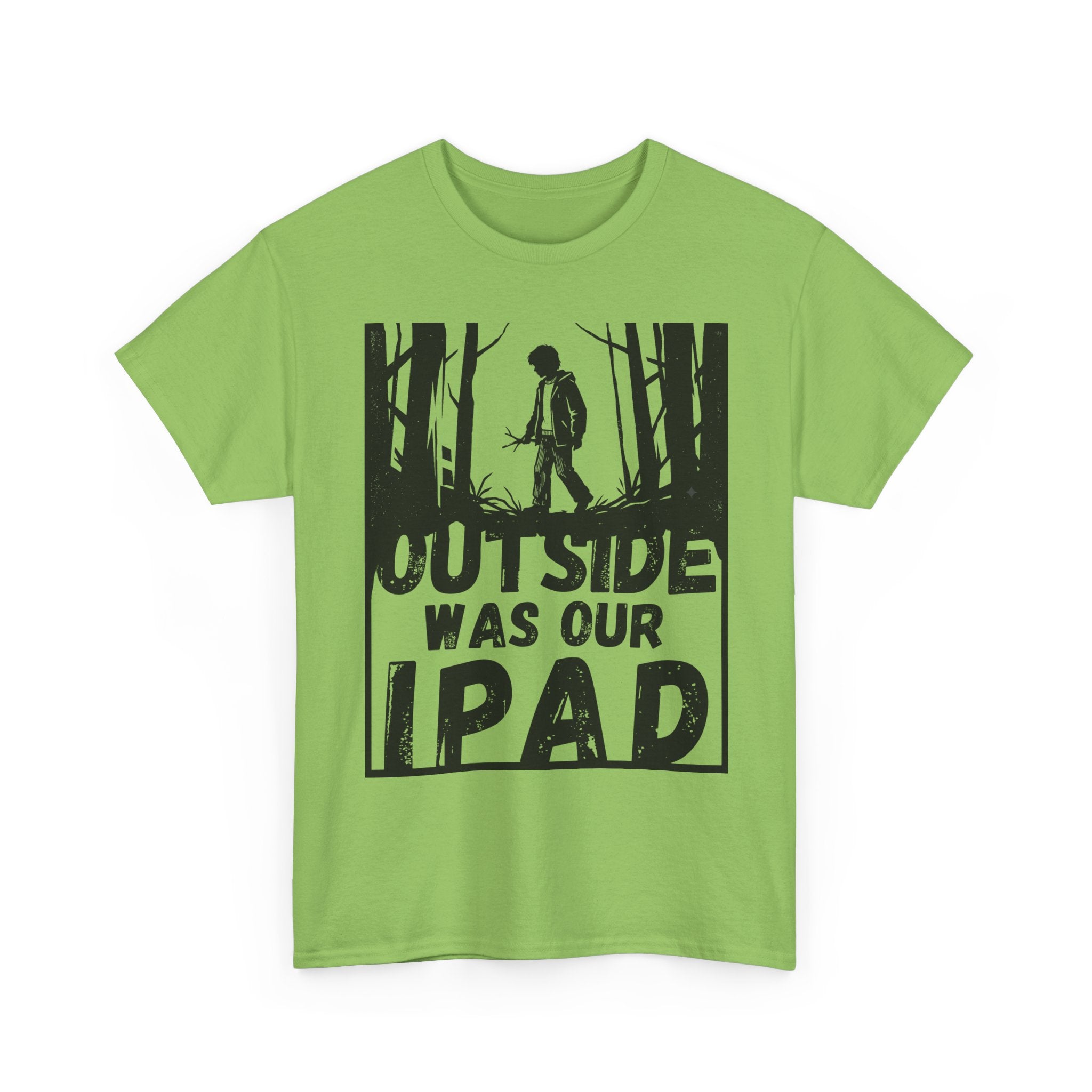Outside Was Our Ipad - Heavy Cotton T-Shirt