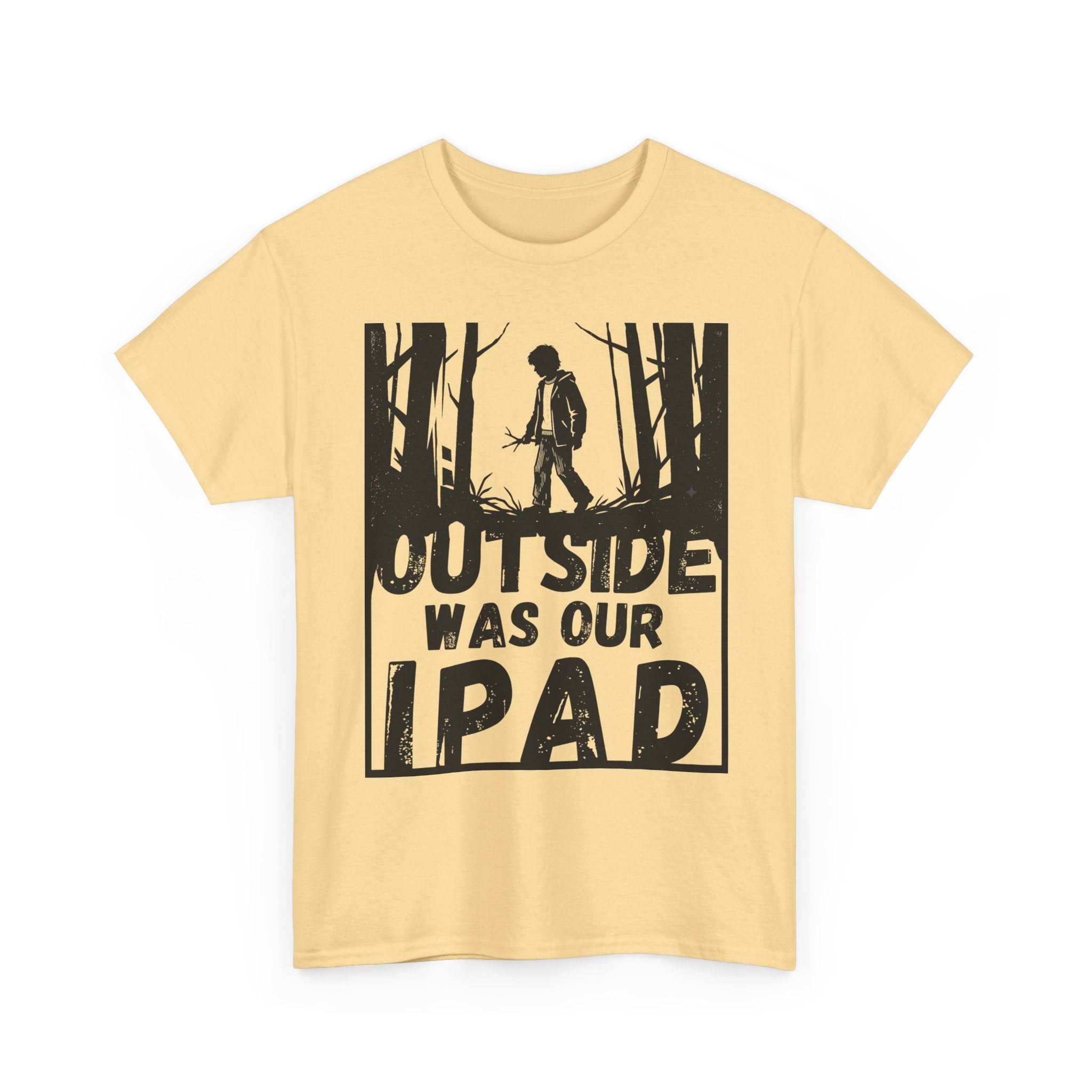Outside Was Our Ipad - Heavy Cotton T-Shirt